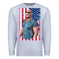 Heather Grey Dwayne The Rock Johnson Men Gift Premium Sweatshirt - maiPhamDesign