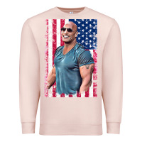 Pale Pink Dwayne The Rock Johnson Men Gift Premium Sweatshirt - maiPhamDesign
