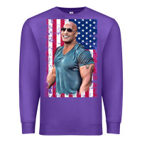 Purple Dwayne The Rock Johnson Men Gift Premium Sweatshirt - maiPhamDesign