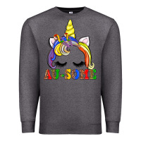 Charcoal Heather autism au some  unicorn Premium Sweatshirt - AdoDesignShop