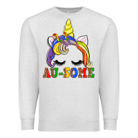 Oatmeal Heather autism au some  unicorn Premium Sweatshirt - AdoDesignShop