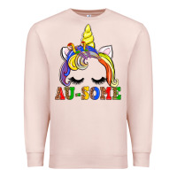 Pale Pink autism au some  unicorn Premium Sweatshirt - AdoDesignShop