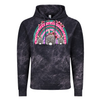 Cloud Black Easter bunny rainbow Vintage Hoodie - OliviaCreatesArt