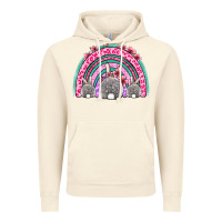Vintage Artic Easter bunny rainbow Vintage Hoodie - OliviaCreatesArt