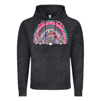 Vintage Black Easter bunny rainbow Vintage Hoodie - OliviaCreatesArt