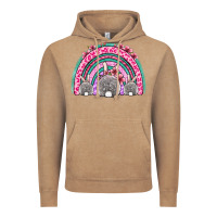 Vintage Coffee Easter bunny rainbow Vintage Hoodie - OliviaCreatesArt