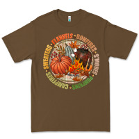 Cacao Bonfires flannels smores campfires pumpkin Premium Tee - NancyCooperArtShop