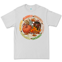 Dove Grey Bonfires flannels smores campfires pumpkin Premium Tee - NancyCooperArtShop