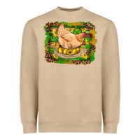 Mushroom st patricks day farm chicken gold eggs leopard serape glitter Heavyweight Sweatshirt - Artiststas