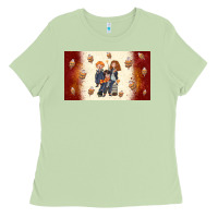 Matcha cartoon wizards Ladies Tee - TumblerDesignByShophia