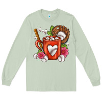 Matcha Baseball Coffee cup Long Sleeve Tee - FaDigitalArtStudio