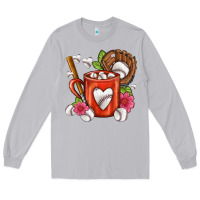 Moon Dust Baseball Coffee cup Long Sleeve Tee - FaDigitalArtStudio
