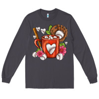 Smoke Baseball Coffee cup Long Sleeve Tee - FaDigitalArtStudio