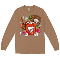 Toasted Coconut Baseball Coffee cup Long Sleeve Tee - FaDigitalArtStudio