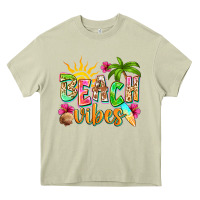 Mossy Beach vibes Heavy Core Tee - NancyCooperArtShop