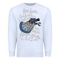 White Little can of hate movie special dalek Premium Sweatshirt - maiPhamDesign