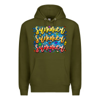 Army Green Summer Summer Summer Premium Hoodie - CowhideDigitalArt