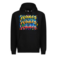 Black Summer Summer Summer Premium Hoodie - CowhideDigitalArt