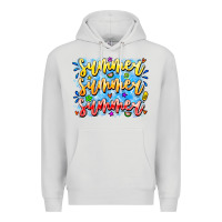 Dove Grey Summer Summer Summer Premium Hoodie - CowhideDigitalArt