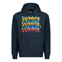 Navy Summer Summer Summer Premium Hoodie - CowhideDigitalArt