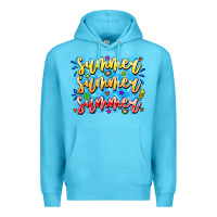 Ocean Blue Summer Summer Summer Premium Hoodie - CowhideDigitalArt