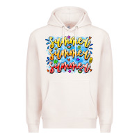 Pale Pink Summer Summer Summer Premium Hoodie - CowhideDigitalArt