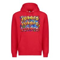 Red Summer Summer Summer Premium Hoodie - CowhideDigitalArt