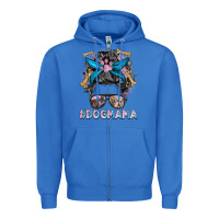 True Royal dog mama messy bun Zipper Hoodie - BarkalooDesign
