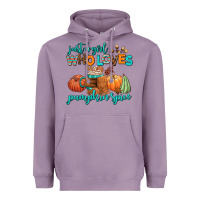 Lavender just a girl who loves pumpkin spice Heavyweight Hoodie - AdoDesignShop