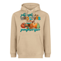 Mushroom just a girl who loves pumpkin spice Heavyweight Hoodie - AdoDesignShop