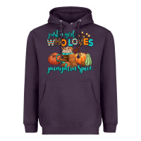 Plum just a girl who loves pumpkin spice Heavyweight Hoodie - AdoDesignShop