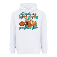 White just a girl who loves pumpkin spice Heavyweight Hoodie - AdoDesignShop