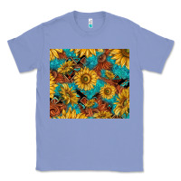 Colony Blue rustic sunflowers Classic Tee - TumblerDesignByShophia