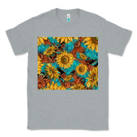 Heather Grey rustic sunflowers Classic Tee - TumblerDesignByShophia