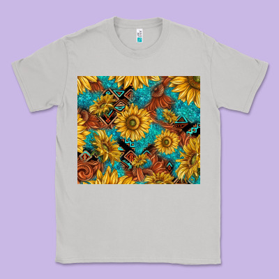 Rustic Sunflowers Classic Tee Designed By Tumblerdesignbyshophia