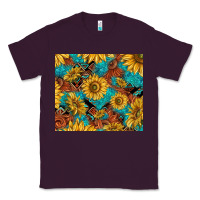 Plum rustic sunflowers Classic Tee - TumblerDesignByShophia