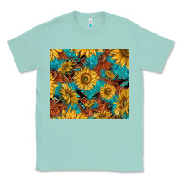 Seafoam rustic sunflowers Classic Tee - TumblerDesignByShophia