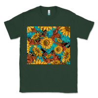 Sports Green rustic sunflowers Classic Tee - TumblerDesignByShophia