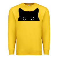 Lemon Peeking Cat Premium Sweatshirt - maiPhamDesign