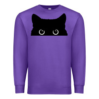 Purple Peeking Cat Premium Sweatshirt - maiPhamDesign