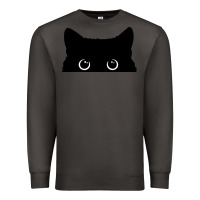 Smoke Peeking Cat Premium Sweatshirt - maiPhamDesign