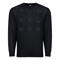 Black Skulls Premium Sweatshirt - maiPhamDesign