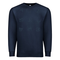 Navy Skulls Premium Sweatshirt - maiPhamDesign