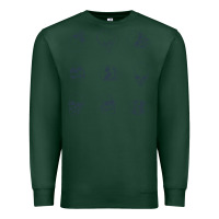 Sports Green Skulls Premium Sweatshirt - maiPhamDesign