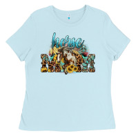 Baby Blue Horse Mom Ladies Tee - HowdyJamesFarm