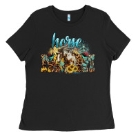 Black Horse Mom Ladies Tee - HowdyJamesFarm