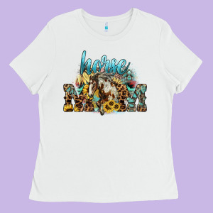 Horse Mom Ladies Tee Designed By Howdyjamesfarm