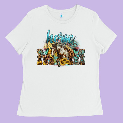 Horse Mom Ladies Tee Designed By Howdyjamesfarm