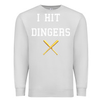 Dove Grey i hit dingers baseball Premium Sweatshirt - maiPhamDesign