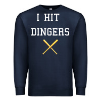 Navy i hit dingers baseball Premium Sweatshirt - maiPhamDesign